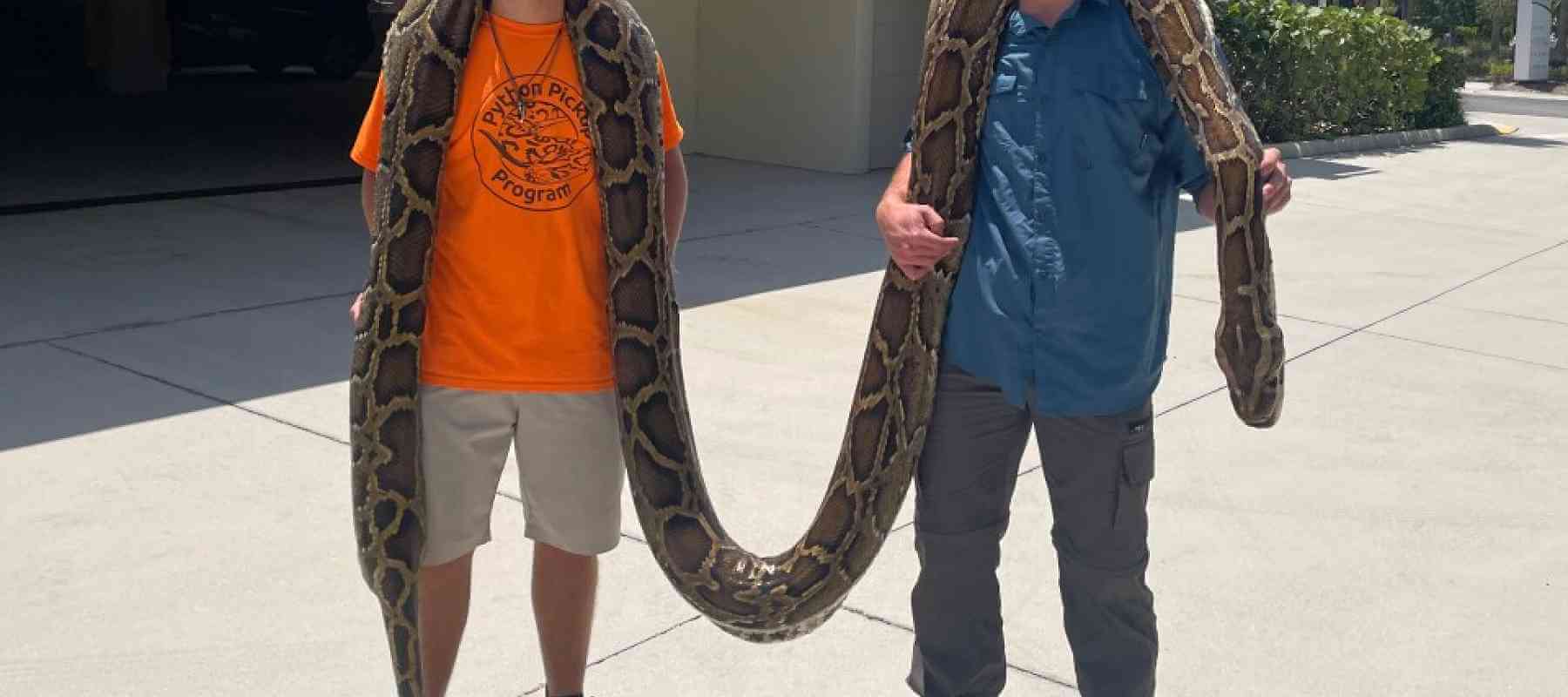 Naples Man Catches Huge Snake
