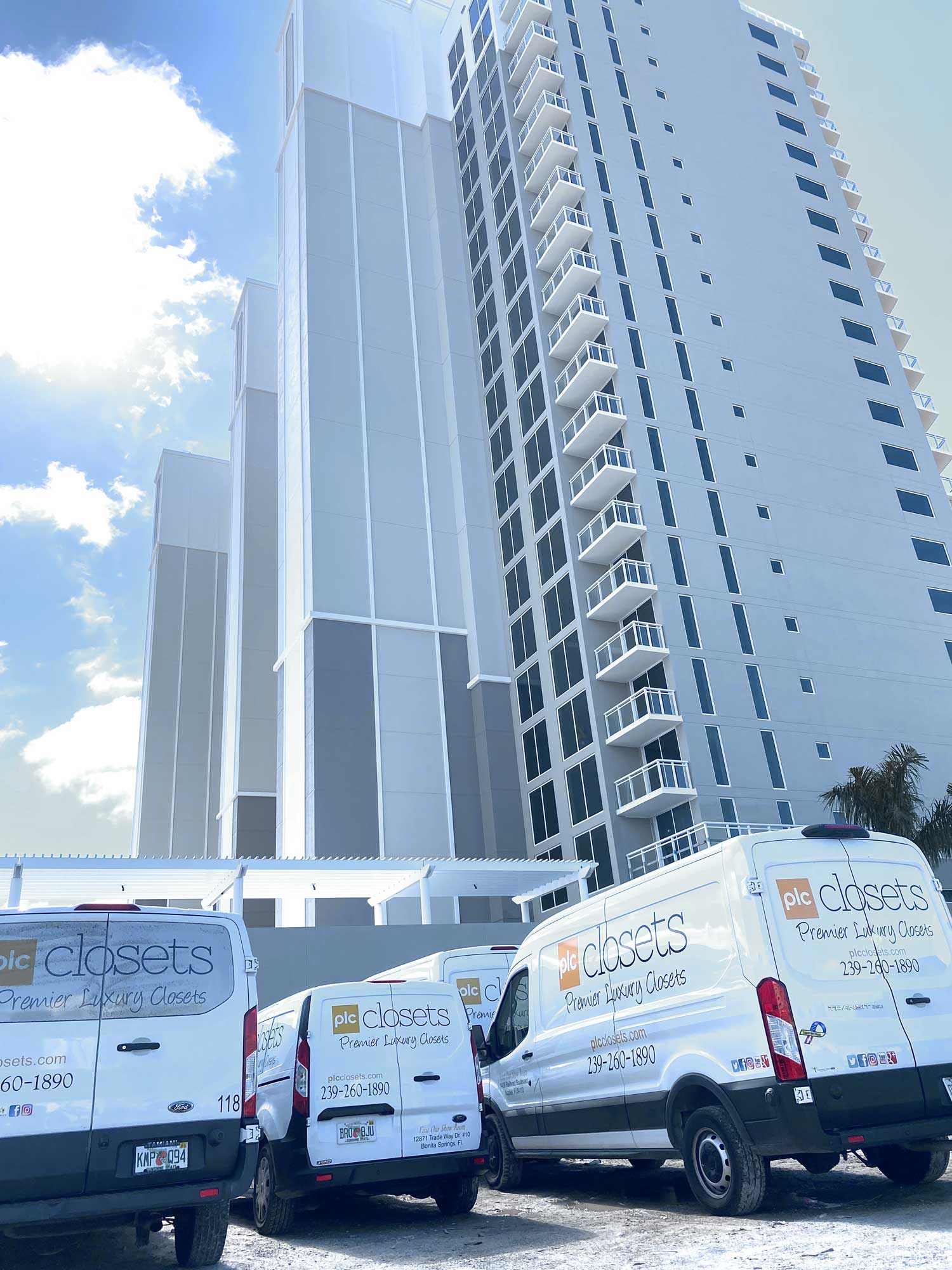 Southwest Florida high-rises, Naples, Bonita, Marco Island high-rises, custom closets condos