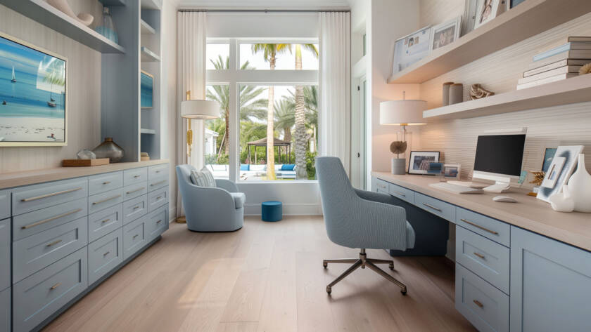 Well-designed office closets
